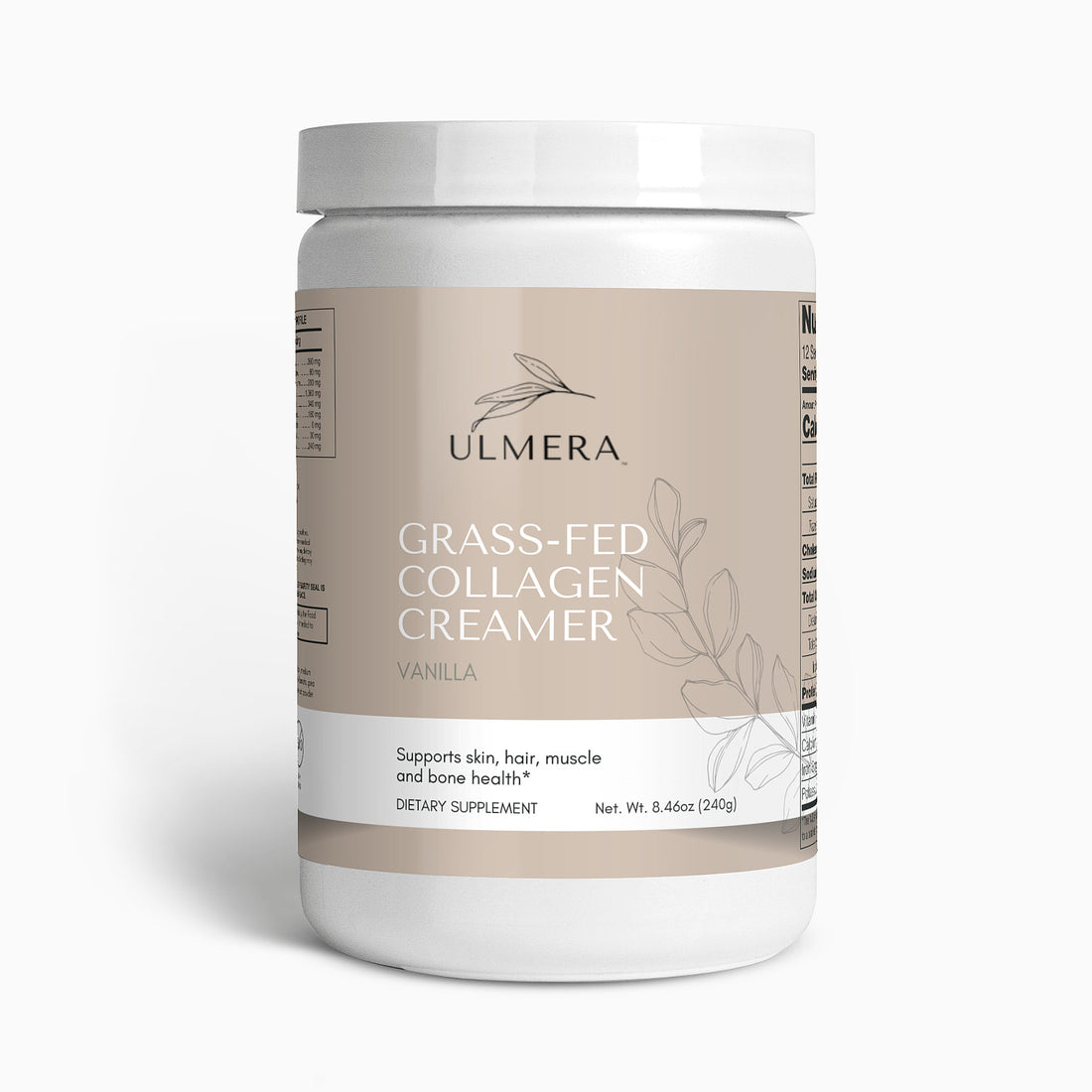 Grass-Fed Collagen Creamer (Vanilla) 0.53lb - Ulmera