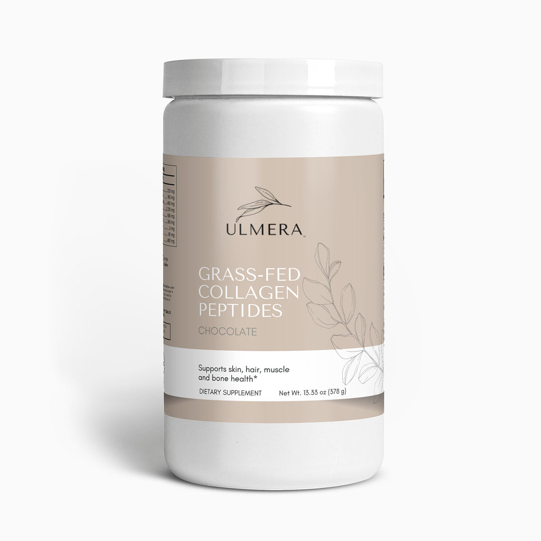 Grass-Fed Collagen Peptides (Chocolate) 0.83 lb. - Ulmera